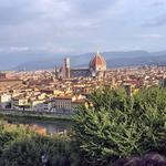 View of Florence from the hill across the river