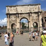 The Arch of Constantine close to the Colosseum